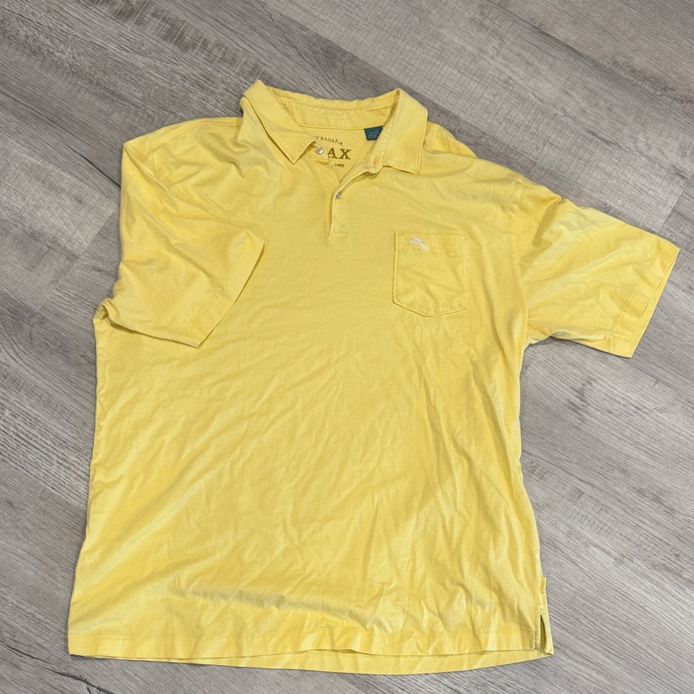Tommy Bahama Yellow Polo Shirt